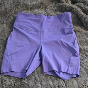 Lululemon Athletica Purple High Waist Bike Shorts